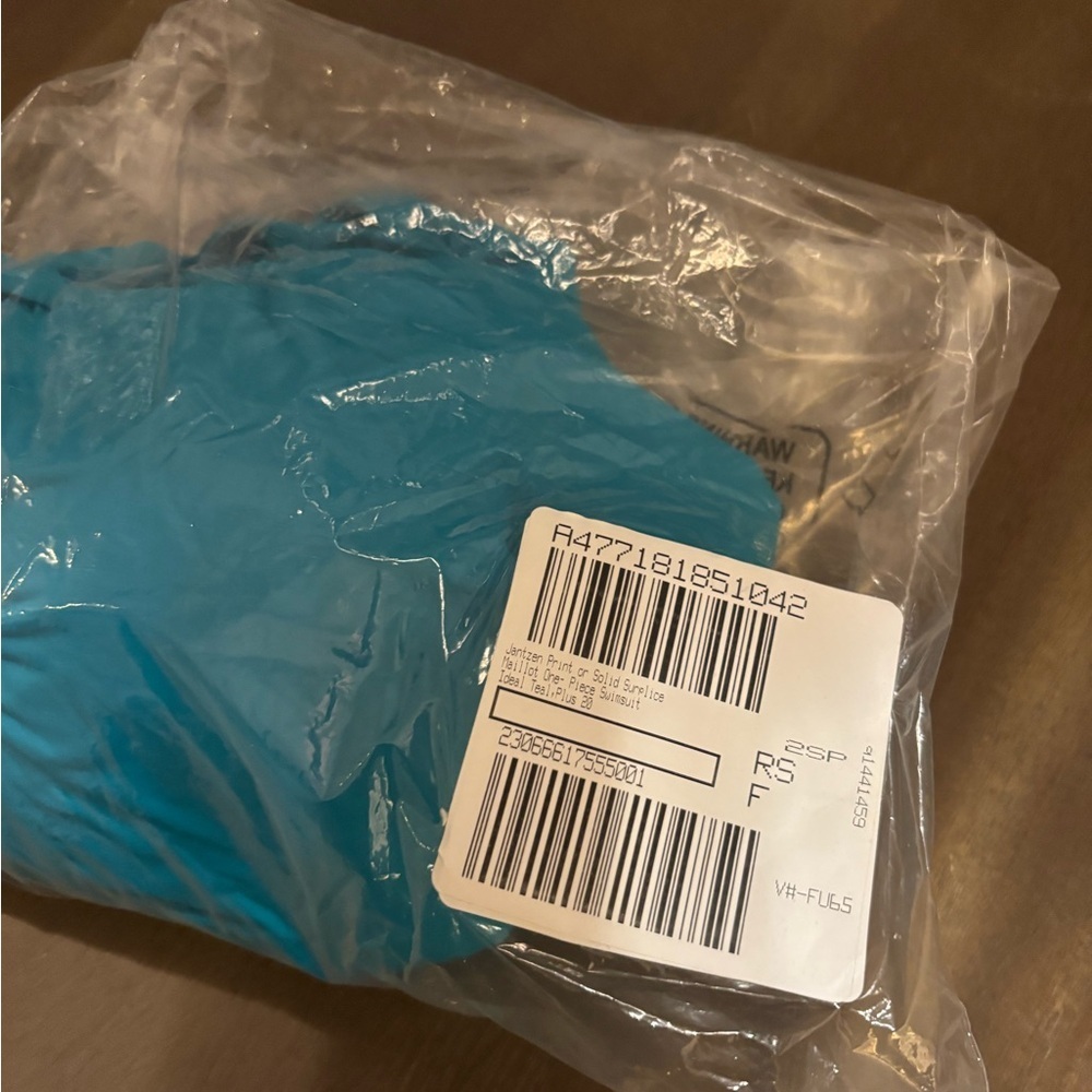 Women's Jantzen Maillot One-Pc Teal/Turquoise Swimsuit Sz 20 - Picture 4 of 6